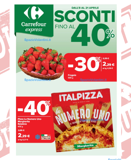 Volantino Carrefour Express – Sconti fino al 40% | Offerte 08-21 Aprile 2026