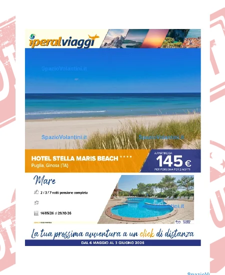 Volantino Iperal – Iperal Viaggi | Offerte 6 Maggio – 3 Giugno 2026