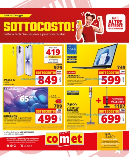 Volantino Comet – Sottocosto! | Offerte 8-17 Maggio 2026