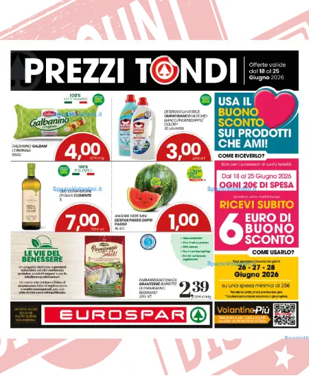 Volantino Eurospar Sud – Prezzi Tondi | Offerte 18-25 Giugno 2026