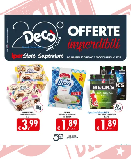 Volantino Decò IperStore Superstore – Offerte Imperdibili | Offerte 30 Giugno – 9 Luglio 2026