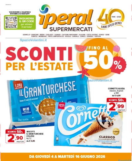Volantino Iperal Supermercati – Sconti per l’Estate | Offerte 4-16 Giugno 2026