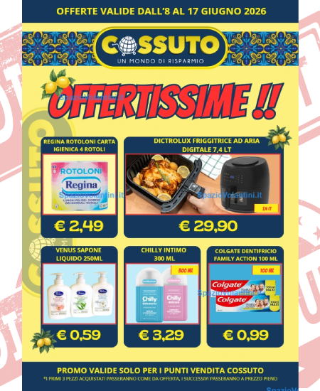 Volantino Cossuto – Offertissime!! | Offerte 8-17 Giugno 2026