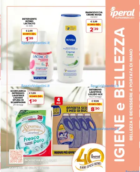 Volantino Iperal – Igiene e Bellezza | Offerte 17-30 Giugno 2026