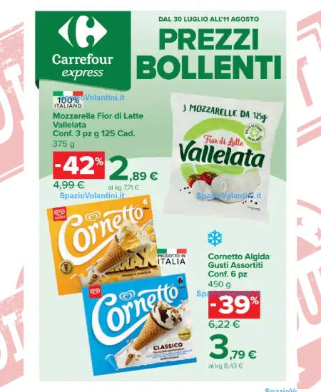 Volantino Carrefour Express – Prezzi Bollenti | Offerte 30 Luglio – 11 Agosto 2026