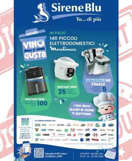Volantino Sirene Blu – Vinci & Gusta | Offerte 1 Luglio – 2 Agosto 2026