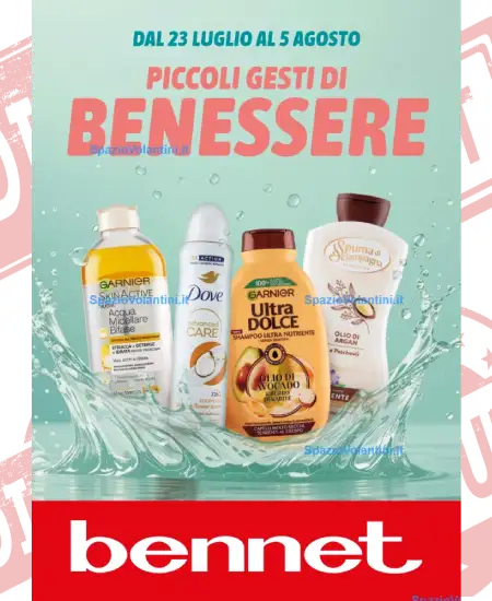 Volantino Bennet – Piccoli gesti di benessere | Offerte 23 Luglio – 5 Agosto 2026
