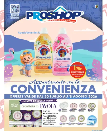 Volantino Proshop – Appuntamento con la Convenienza | Offerte 30 Luglio – 8 Agosto 2026