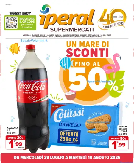 Volantino Iperal – Un Mare di Sconti | Offerte 29/07-18/08 2026