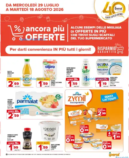 Volantino Iperal – Ancora Più Offerte | Offerte 29/07-18/08 2026