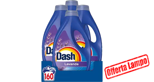 Dash Detersivo Liquido Lavatrice, 160 Lavaggi (4x40)