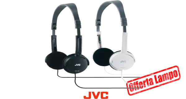 JVC HA-L50 Cuffie On-Ear Leggere e Pieghevoli con Jack 3,5 mm