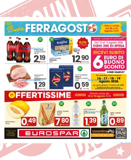 Volantino Eurospar Sud – Buon Ferragosto | Offerte 10-15 Agosto 2026