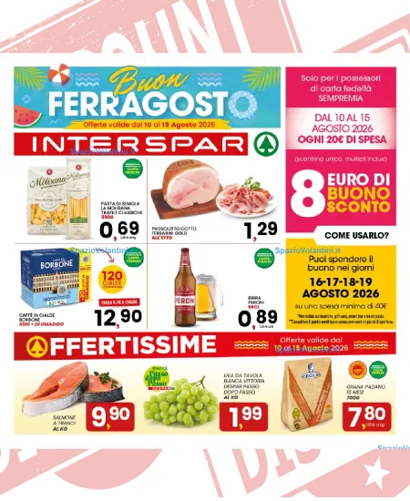 Volantino Interspar Sud – Buon Ferragosto | Offerte 10-19 Agosto 2026