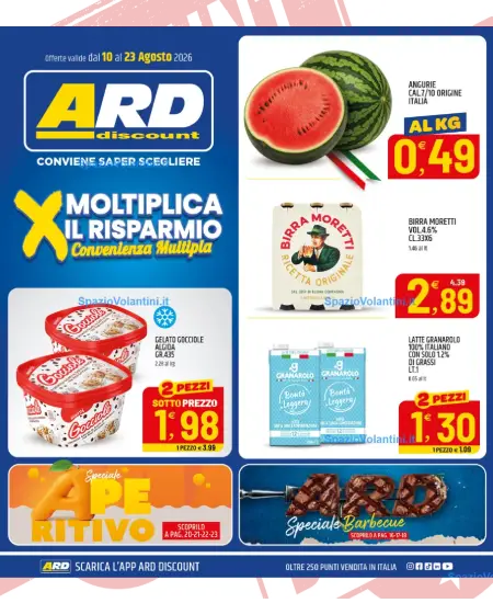 Volantino ARD Discount – Moltiplica il Risparmio | Offerte 10-23 Agosto 2026