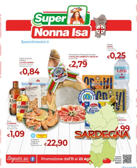 Volantino Super Nonna Isa – Offerte dall’11 al 23 Agosto 2026