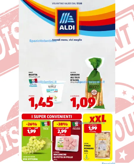 Volantino ALDI – Spendi meno, vivi meglio | Offerte dal 17 Agosto