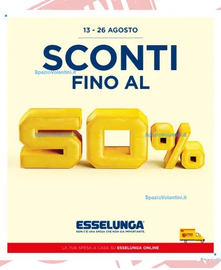 Volantino Esselunga – Sconti fino al 50% | Offerte 13-26 Agosto 2026