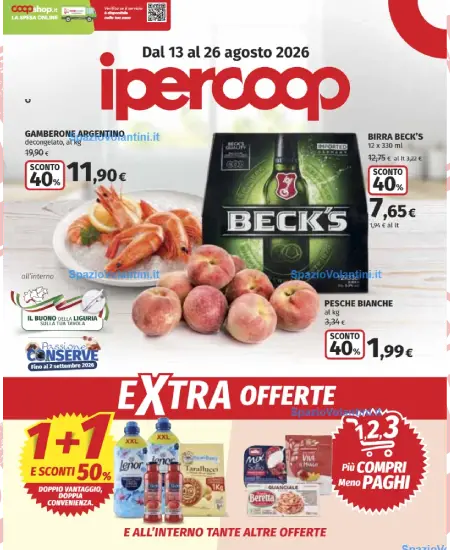 Volantino Ipercoop Lombardia – Extra Offerte | Offerte 13-26 Agosto 2026